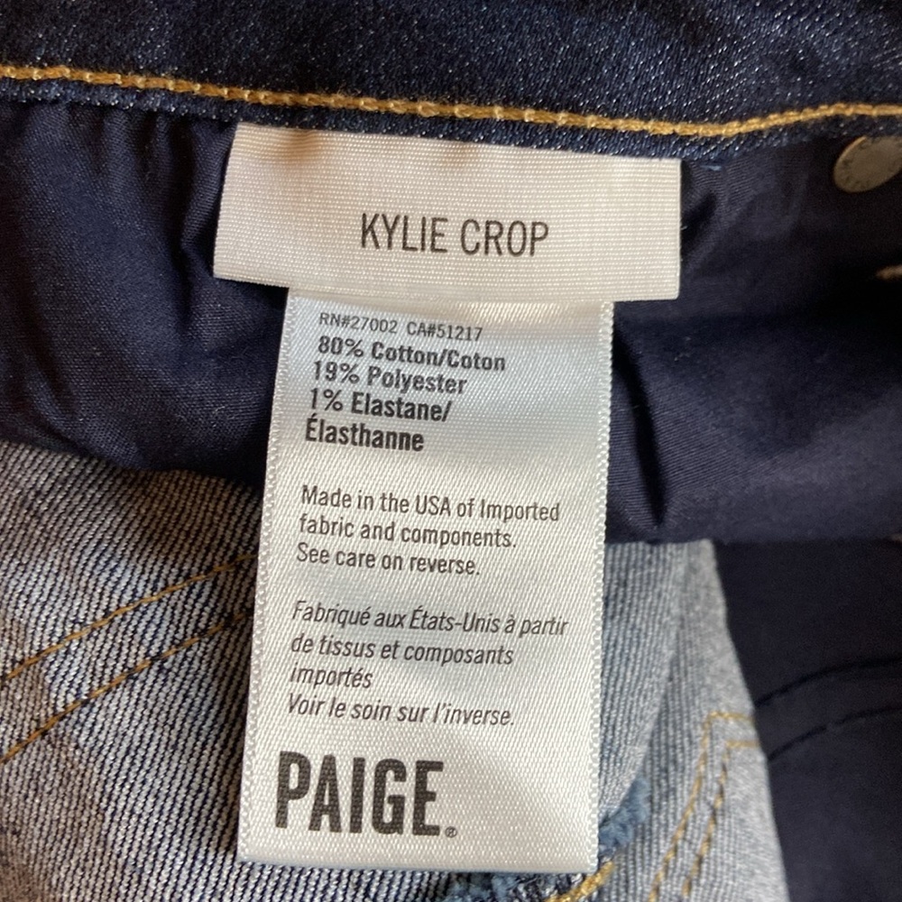 PAIGE Deep Purple Kylie Crop Jeans. Size 30 - Picture 9 of 11